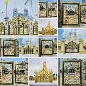 bảng giá cửa cổng nhôm đúc